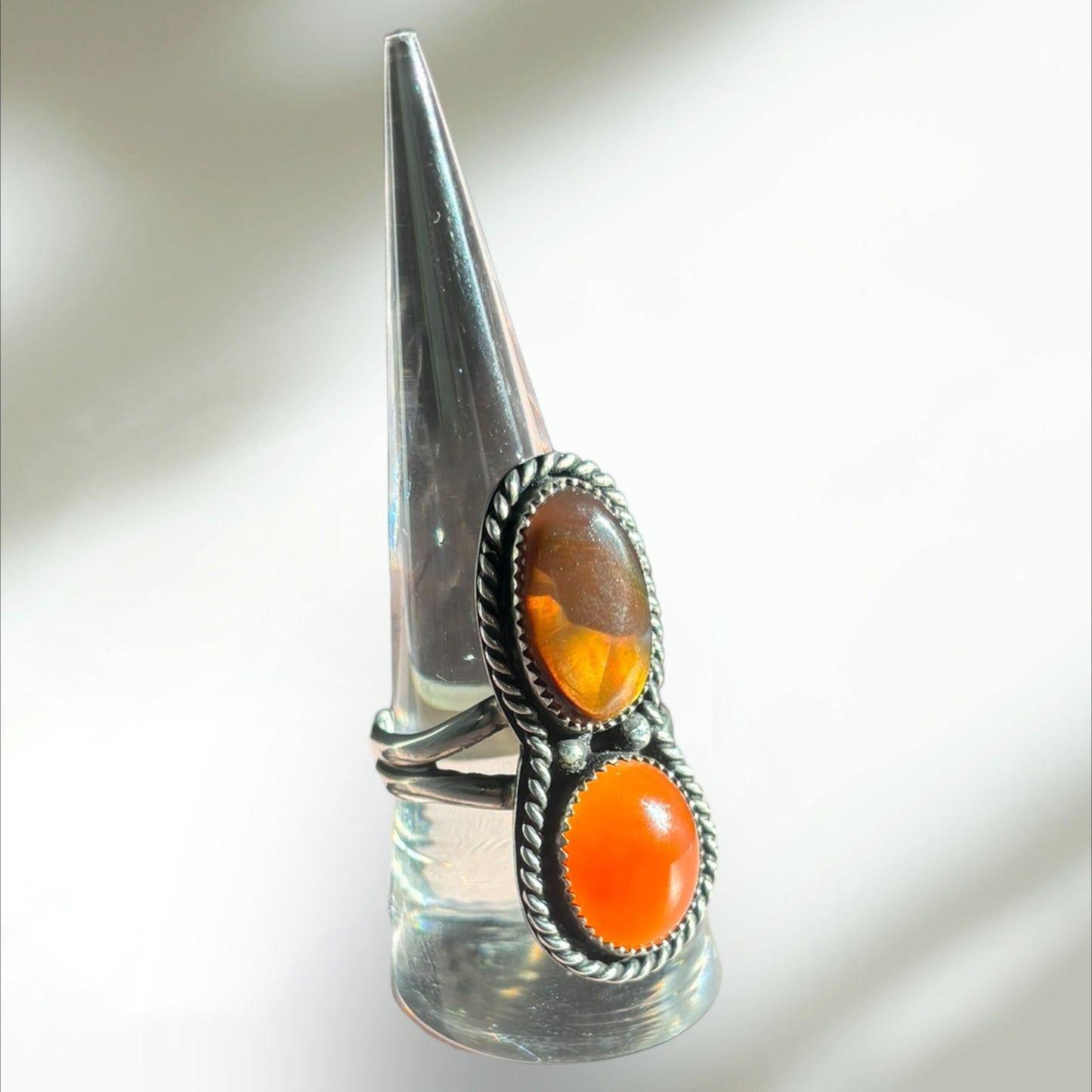 Fire Agate/Carnelian Ring