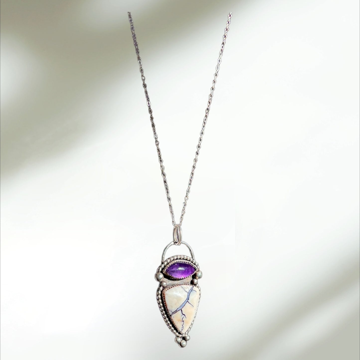 Tiffany Stone and Amethyst Pendant
