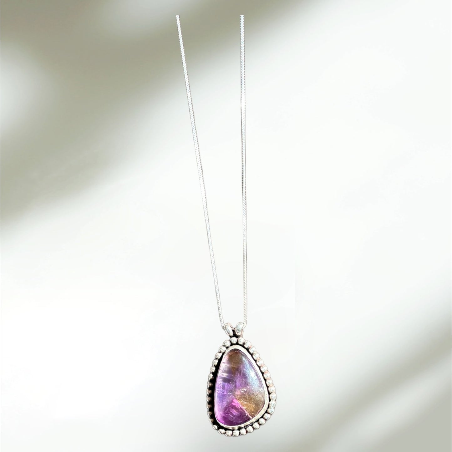 Ametrine statement pendant