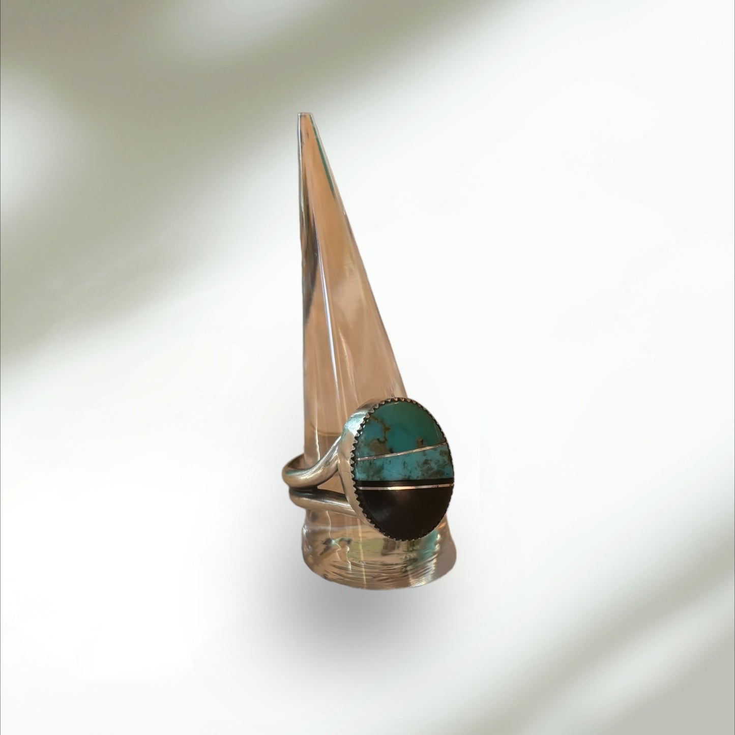 Men’s Turquoise/Silver Inlay Ring