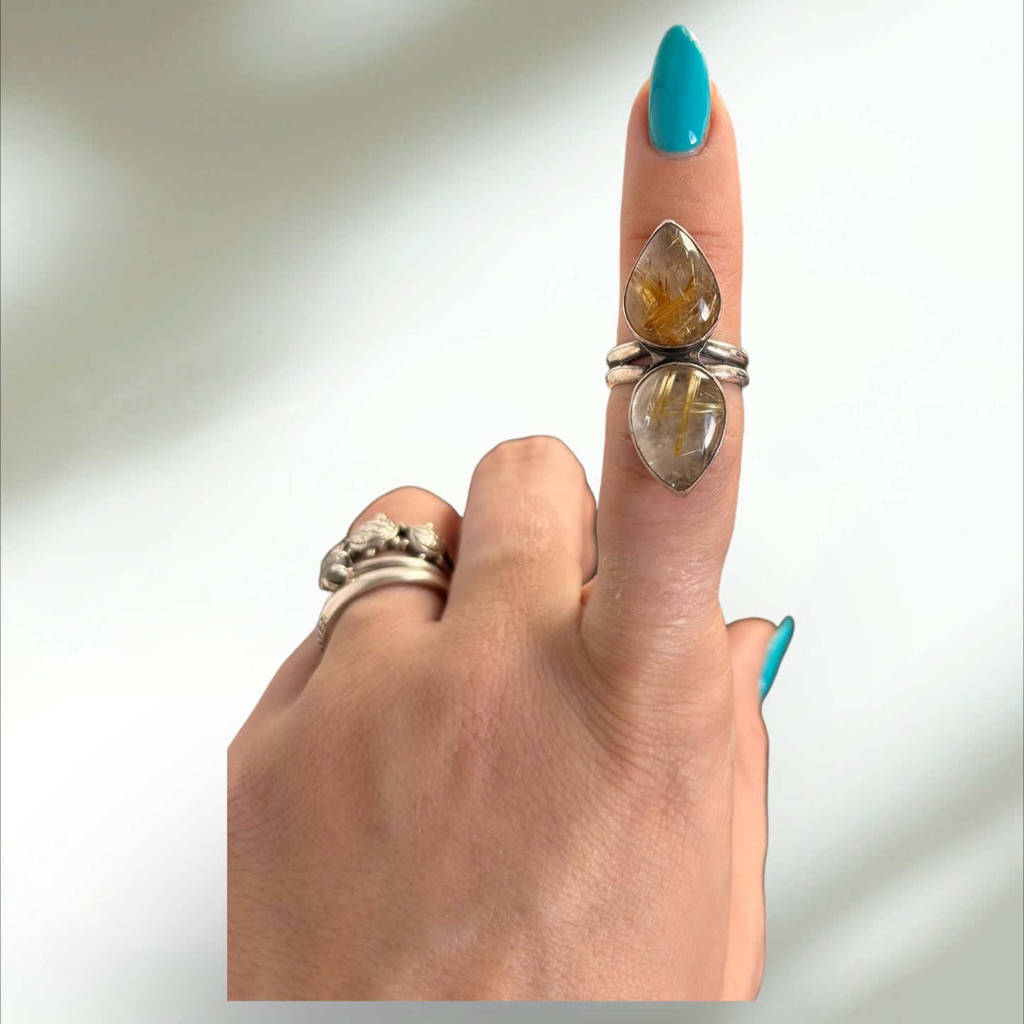 Rutilated Quartz Ring