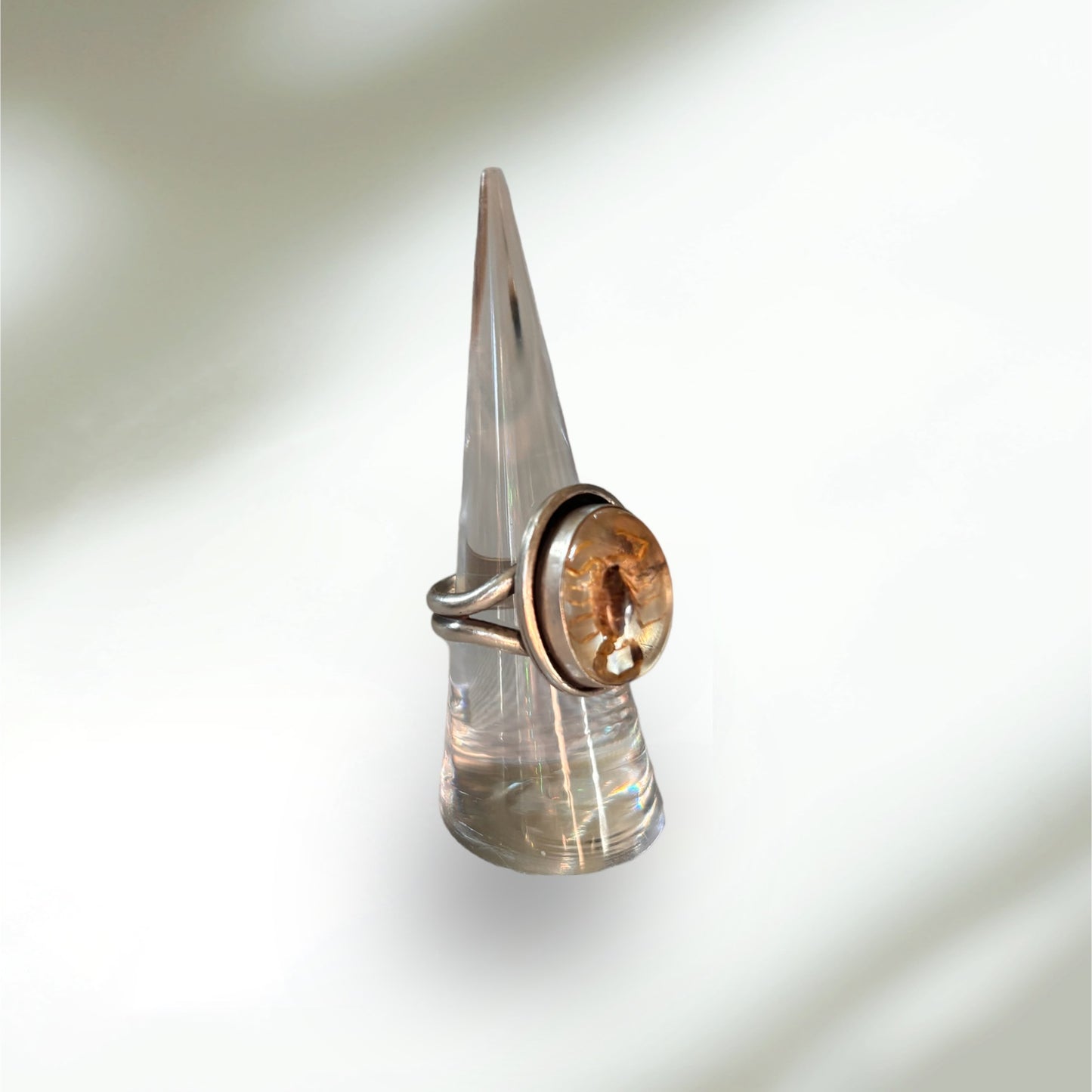 Bark Scorpion Silver Ring