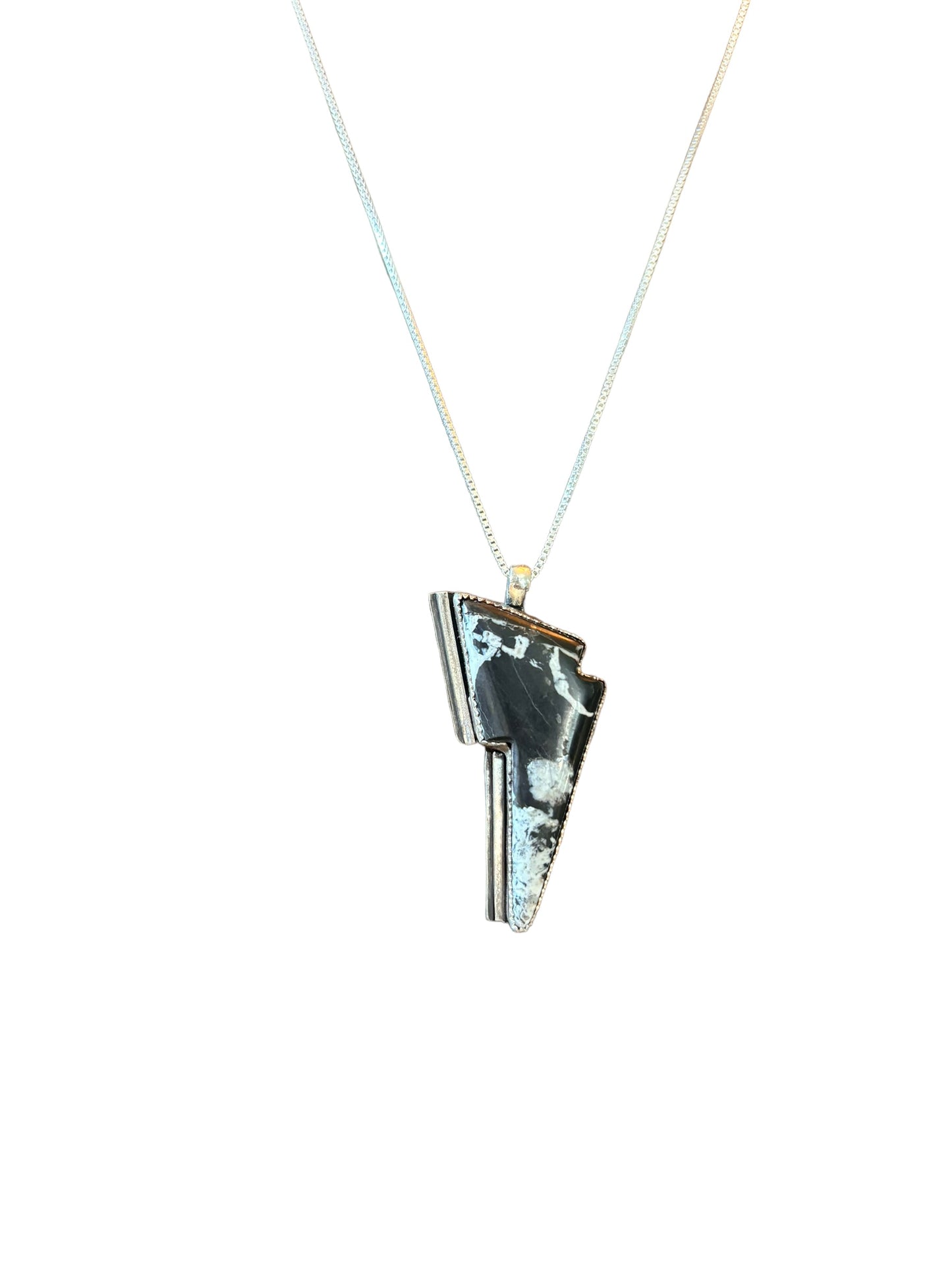 White Buffalo Bowie Bolt Pendant