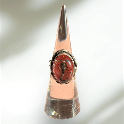 Black Scorpion Pink Ring