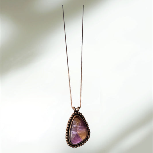 Ametrine statement pendant