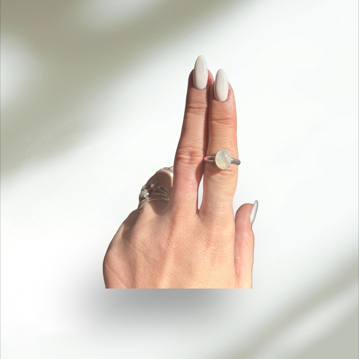 Moonstone Stacker Ring