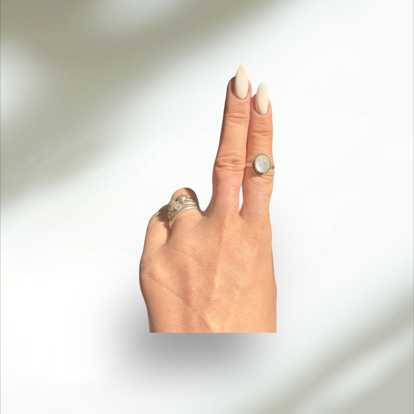 Moonstone Stacker Ring