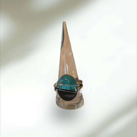 Men’s Turquoise/Silver Inlay Ring